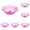 Pink, variant on 1 Pack Round Wash Basin, 8.66x3.15 Inch Small Stackable Tub for Washing Face, Fruits, Dishes, Bottles, Home Kitchen Sink and Camping, Lightweight Portable (8.66 Inch)