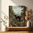 thumbnail image 6 of UXIEQU Horse And Castle Landscape Canvas Wall Art Print 15.75x11.81 Inches, 6 of 8