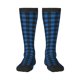 thumbnail image 1 of Balery Blue Black Plaid Calcetines novedosos Calcetines deportivos Calcetines hasta la rodilla Calcetines de algodón Calcetines originales y geniales, 1 of 6