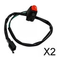 thumbnail image 1 of Interruptor de cicleta,Interruptor de encendido de cicleta montado en el manillar,Interruptor de encendido de arranque de modificación de cicleta,Accesorios 2 piezas, 1 of 8