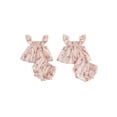 thumbnail image 6 of AceBaby Baby Girl Floral 2Pcs Outfits Toddler Summer Shorts Set for 3-24M,95% Cotton, 6 of 9