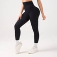 thumbnail image 2 of WAYUTE Womens Leggings High Waisted Seamless Solid Color Push up with Comfort Stretchy Fit Sports Running XL, 2 of 4