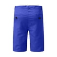 thumbnail image 5 of OSOLU Mens Summer Fashion Casual Slim Solid Color Zipper Buckle Shorts Pants Suit Shorts Trousers Everyday Comfort Versatile Bottoms, 5 of 5