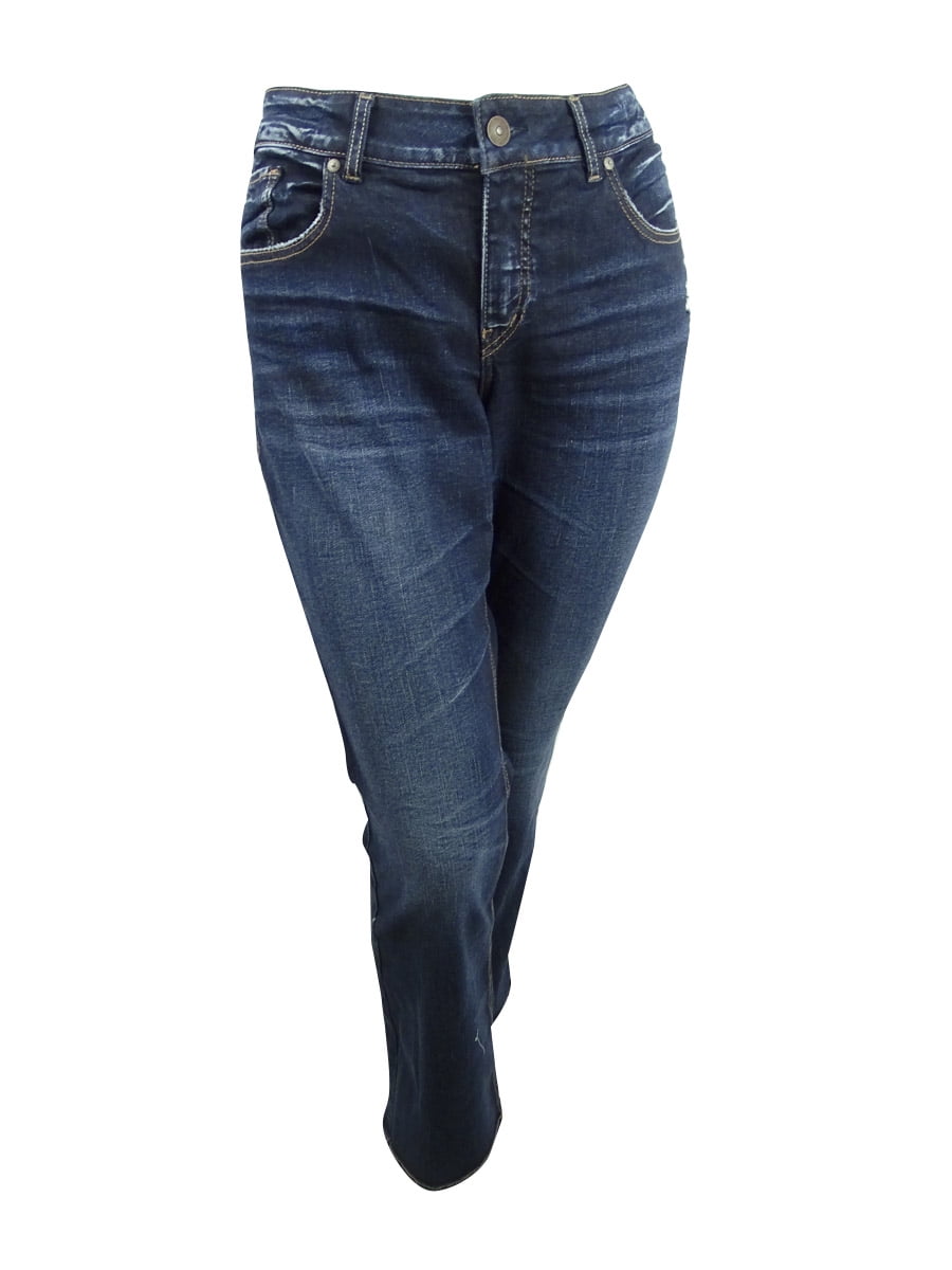 women's plus size silver jeans