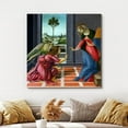 thumbnail image 3 of wall26 - Annunciation by Sandro Botticelli - Canvas Print Wall Art Famous Painting Reproduction - 24" x 24", 3 of 6