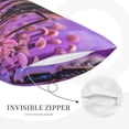 thumbnail image 3 of Fuzoiu Closeup Honeybee on Flower Print Fuzzy Pillowcases, Super Soft Pillow Case Cover with Zipper for Bedroom, Sofa, Couch,Cozy Pillow Shams for All Seasons-20"x30", 3 of 6