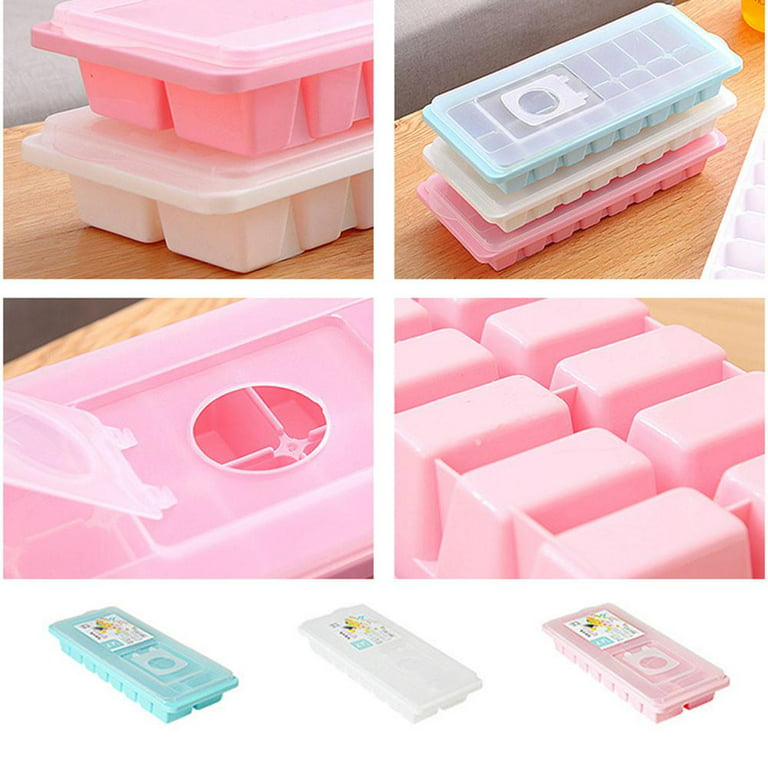 Mini Capped Silicone Ice Block Model Bar Party Reusable Safe Non Toxic  Silicone Tray Ice Block Mold Ice Block with Removable Lid