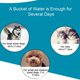 thumbnail image 4 of Dispensador de comida para perros Dispensador automático de agua para mascotas 3.8L Gran capacidad Autodispensador Gravedad Bebedero para mascotas Tazón de comida para perros y gatos Agua potable / Suministro de alimentación automática esquí esquí Gafas de esquí, 4 of 5