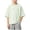 Green, variant on Kids Crew Neck Short Sleeve Tee Classic Stripe Raglan Shoulder Soft Versatile Daily Shirts for Boys Girls for 0‑8Y