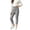 Gray, variant on Fancifize Fleece Lined Leggings for Girls High Waist Cotton Blend Legging Pants Winter Thermal Yoga Tights, 2-15 Years