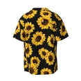 thumbnail image 2 of Disketp Men's Hawaiian Sunflower Print Shirts Button Down Holiday Beach Shirts-4X-Large, 2 of 7