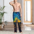 thumbnail image 2 of Naloa Abstract Starry Sky Pajama Pants Men, PJ Bottoms, Sleep & Lounge Pants-XX-Large, 2 of 6