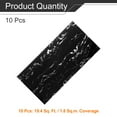 thumbnail image 3 of Uxcell 10pcs Peel and Stick Wall Panels 23.6" x 11.8" Skin Feel Brick Wallpapers (19.4 Sq. Ft. / 1.8 Sq.m. Coverage) Marble Tiles Adhesive Backsplash, White Thunder Black, 3 of 6