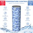 thumbnail image 5 of Camouflage 20 Oz Stainless Steel Skinny Tumbler – Vacuum Insulated Slim Travel Cup with Lid & Stainless Steel Straw, 360° Full Wrap Printed Tumbler for Home, Office & Outdoor Use, 5 of 6