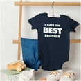 thumbnail image 4 of I Have the Best Brother Cute Sibling Romper Boys or Girls Infant Baby Brisco Brands NB, 4 of 6