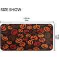 thumbnail image 3 of GZHJMY Funny Halloween Pumpkin Kitchen Rugs, 39"x20",Non Slip Washable Cushioned Carpets Polyester AntiFatigue Comfort Porch Floor Mat Doormat Halloween Decoration, 3 of 7