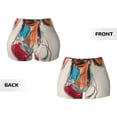 thumbnail image 6 of Yiaed Colorful Dachshund Art Print Women's Athletic Shorts Running Shorts Sporty Short High Waisted Elastic Workout Shorts for Yoga Gym Running & Sports -XX-Large, 6 of 8