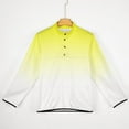 thumbnail image 5 of Aesthetic Yellow And White Gradient Men's Stand Collar Sweater Long Sleeve Clothing Loose Fit Sports Sweater, 5 of 8