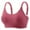 Watermelon red, variant on yunLCZ Push Up Everyday Bras Women's New Plus Size No Underwire Top Bra Thin Breathable Big Breasts To Show Small Beauty Back Four Bra