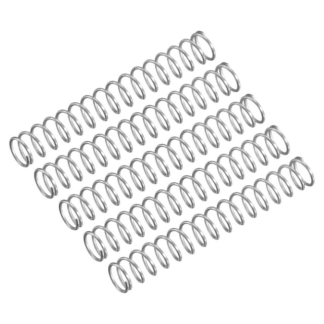Unique Bargains Ressort de Compression, 5 Pcs en Acier Inoxydable 304, Diamètre 3 mm, Fil 0,2 mm, Longueur 20 mm