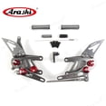 thumbnail image 2 of Arashi (Version 2.0) Rearsets for Aprilia RSV4 FACTORY APRC ABS 2013 - 2016 SBK SE / RSV4 2017 - 2021 / Tuono V4 1100 2017 - 2020 Motorcycle Accessories Adjustable Footrest Foot Pegs Gray, 2 of 6