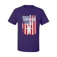 thumbnail image 2 of Wild Bobby American by Birth Christian by The Grace of GOD Inspirational/Christian Men Graphic Tee, Purple, XX-Large, 2 of 6