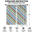 thumbnail image 2 of Blackout Kids Curtains,Colorful Geometric Stripe Pattern Childrens Insulated Curtains Set Of 2,Bedroom Essentials,Toddler Room Decor 42x84in(106x213cm), 2 of 5
