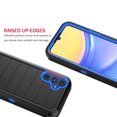 thumbnail image 5 of For Samsung Galaxy A35 5G 6.6" Case,Heavy Duty Rugged Defender Case with [Belt Clip Holster] [Built in Screen Protecotr], Shockproof Full Body Protection Kickstand Cover, Blue, 5 of 10