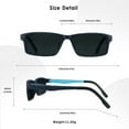 thumbnail image 5 of LifeArt 2 Pack Vintage Square Sunglasses for Men and Women UV400 Protection Outdoor Shades with Black+Navy +2.50 Magnification Frame, 5 of 5