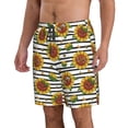 thumbnail image 2 of Naloa Cute Sunflowers Men's Beach Shorts, Surfing shorts, Swim trunks, Quick Dry Swim Trunks for Surfing Beach Fun - XX-Large, 2 of 9