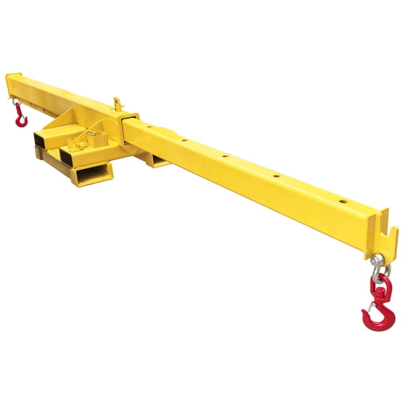 2T Forklift Telescopic Boom Adjustable Mobile Crane Lifting Hoist Truss Jib Boom Bidirectional