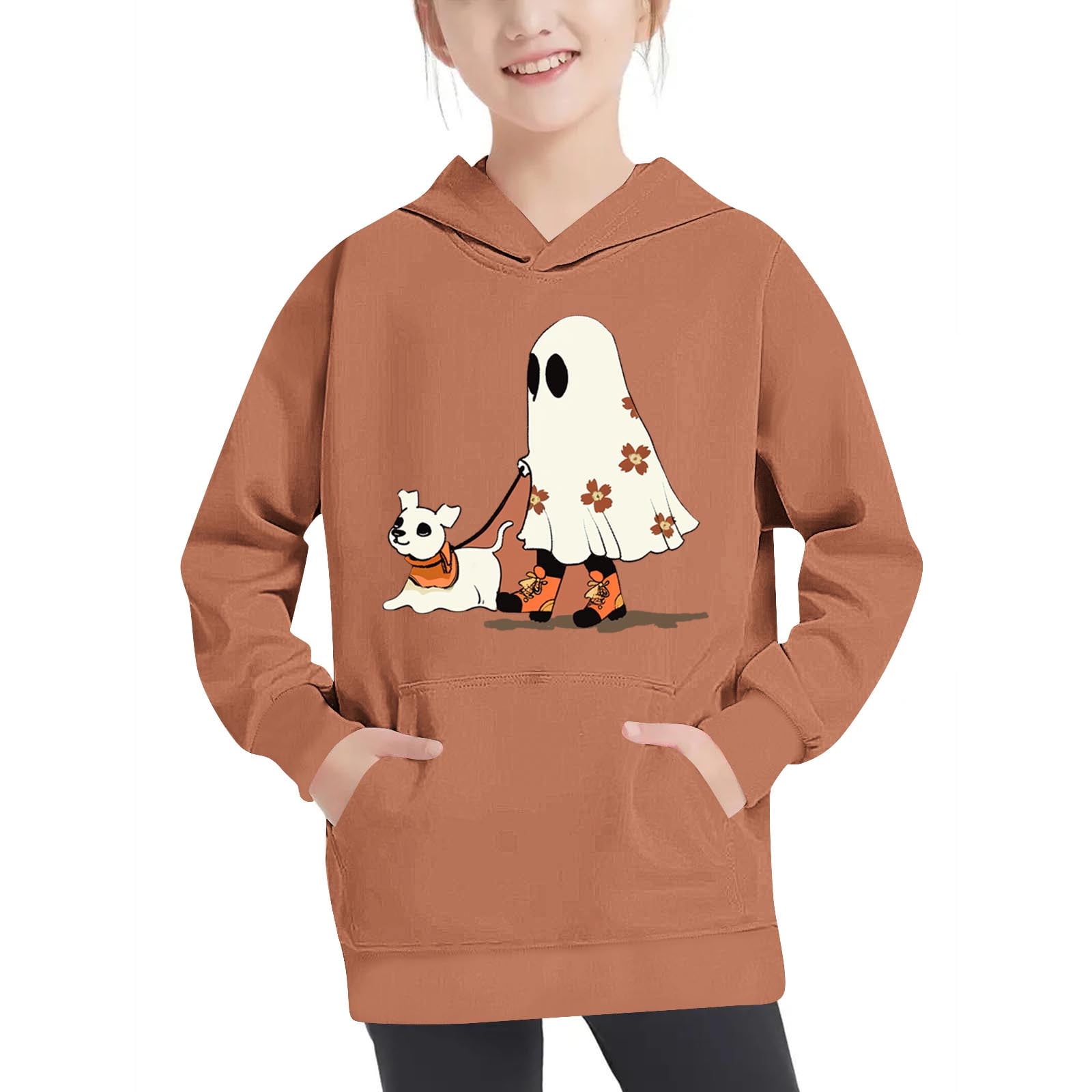 Pull Halloween Enfant Fantôme - Manches Longues, Unisexe 2-12 Ans, Matière Douce - Déguisement Ou Quotidien