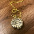thumbnail image 4 of 2024 New To My Son Quartz Pocket Chain Watch Carved Pocket Watch for My Son I Love You Mom and Dad Birthday Gift Christmas Gift Watch Chain, 4 of 8