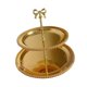 thumbnail image 5 of Soporte para cupcakes, soporte para pasteles, centro de mesa de 2 niveles, soporte para postres, decoración de mesa para Oro, 5 of 9