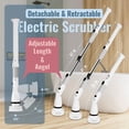 thumbnail image 4 of Shower Cleaning Brush, Electric Spin Scrubber, Cordless Shower Scrubber for Cleaning, Tub and Tile Power Scrubber, Adjustable Extension Handle & 4 Replaceable Brush Heads for Home,Kitchen,Floor,Car, 4 of 5