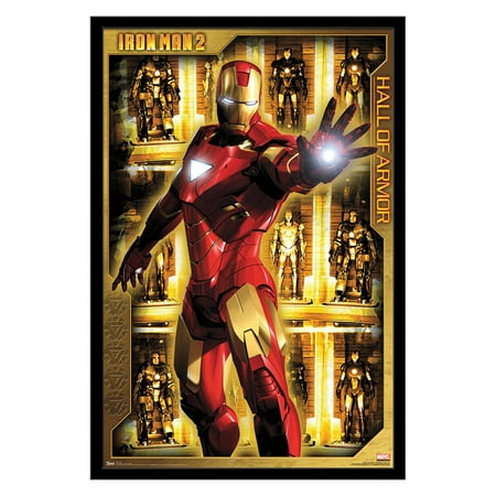 Trends International Iron Man 2 Hall of Armor Wall Poster 22.375