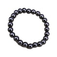 thumbnail image 2 of opvise Black Round Magnetic Stone Bracelet Unisex Health Care Bangle Jewelry, 2 of 7