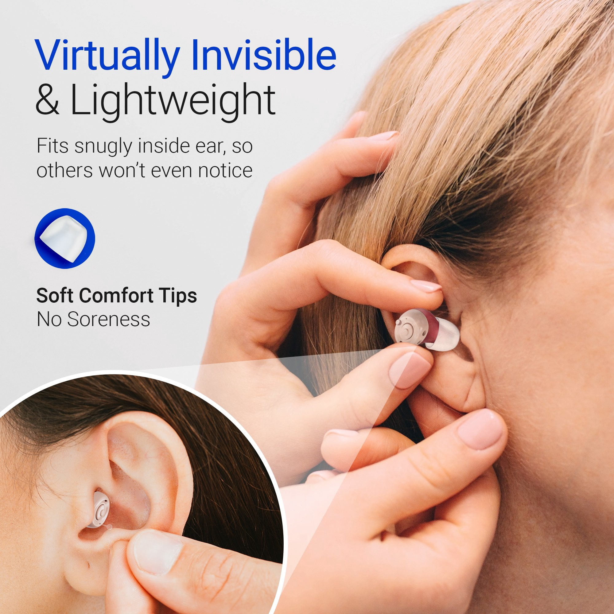Oricle 2.0 Hearing Aids for Seniors with Advanced Noise Cancellation - Easy Volume Control with Portable Charging Case