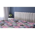thumbnail image 5 of Ambesonne Dreamy Flowers Fitted Sheet, Dreamy Floral Botany, Queen Size, Pale Fuchsia Seafoam Rose, 5 of 5