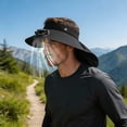 thumbnail image 5 of Ouuluon Fan Hat Breathable Solar Charging Sun Hat, Black UPF50+ Solar Cooling Cap for Outdoor Camping Hiking Fishing Daily Use, 5 of 9