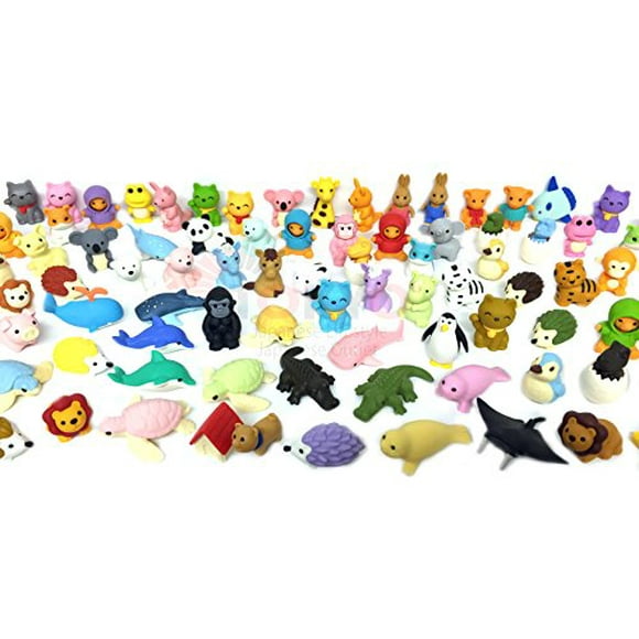 Pencil Eraser Animal Collection IWAKO Japanese Erasers (Pack of 20) Unicorn included