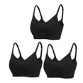thumbnail image 1 of Sujetadores de maternidad de alta calidad, ropa interior de algodón para amamantar, sin costuras, talla grande, transpirable, Push Up, 3 unidades por Set, 1 of 5