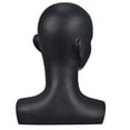 thumbnail image 3 of Milaget PVC Mannequin Female Head Model Dummy Glasses Hat Display Stand Black, 3 of 8