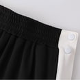 thumbnail image 4 of Unisex Basketball Side Buckle Training Pants - Full-Open Button Design, Polyester Spandex Sports Shorts, 4 of 4
