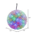 thumbnail image 2 of Vickerman 7.5" Starlight Sphere Christmas Ornament with 100 Multi-Colored Wide Angle LED Lights, 2 of 3