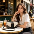 thumbnail image 4 of Ladies' Embossed PU Leather Crossbody Shoulder Bag, 24x12x4 cm, Adjustable Strap, Compact Fringe Design, Multi-Color Options, Lightweight Everyday Handbag, 4 of 6