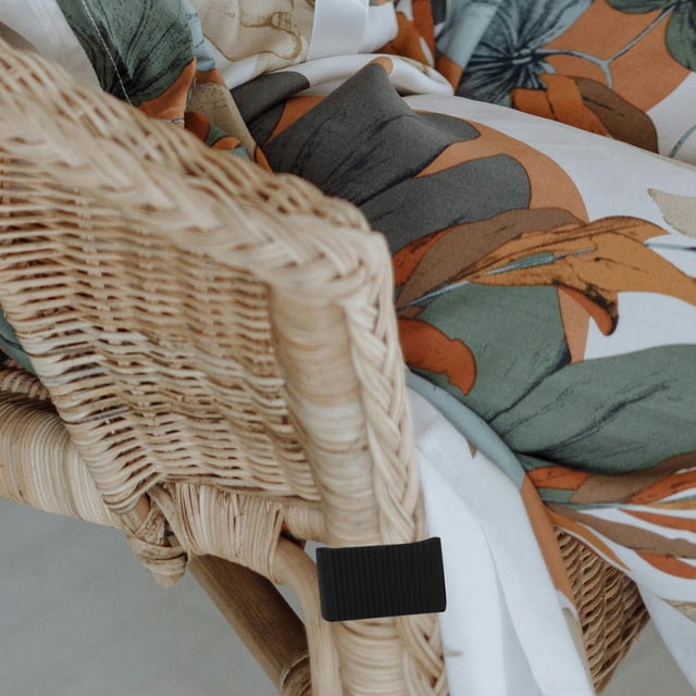WEUVEB 4Ud Sujetadores Negro Para Muebles De Ratán Que Aseguran Sofás Y Sillas De Exterior