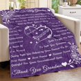 thumbnail image 3 of LHSHID Grandma Blanket Grandma Gifts from Grandkids Birthday Gifts for Grandma from Grandson Granddaughter for Great Grandma Grandma Bed Flannel Letter Throw Blanket 50"x60", 3 of 7