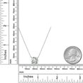 thumbnail image 6 of Gem Stone King 14K White Gold Green Prasiolite Pendant Necklace for Women | 3.07 Cttw | Gemstone Birthstone | Round 10MM | With 18 inch Chain, 6 of 6