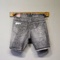 thumbnail image 3 of Pantalones cortos de mezclilla para hombre, de longitud media hasta la rodilla, rectos, cortos, rotos, de lujo, desgastados, elásticos, con cremallera, 3 of 4